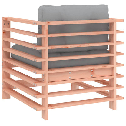 vidaXL Garden Chairs with Cushions 2 pcs Solid Wood Douglas