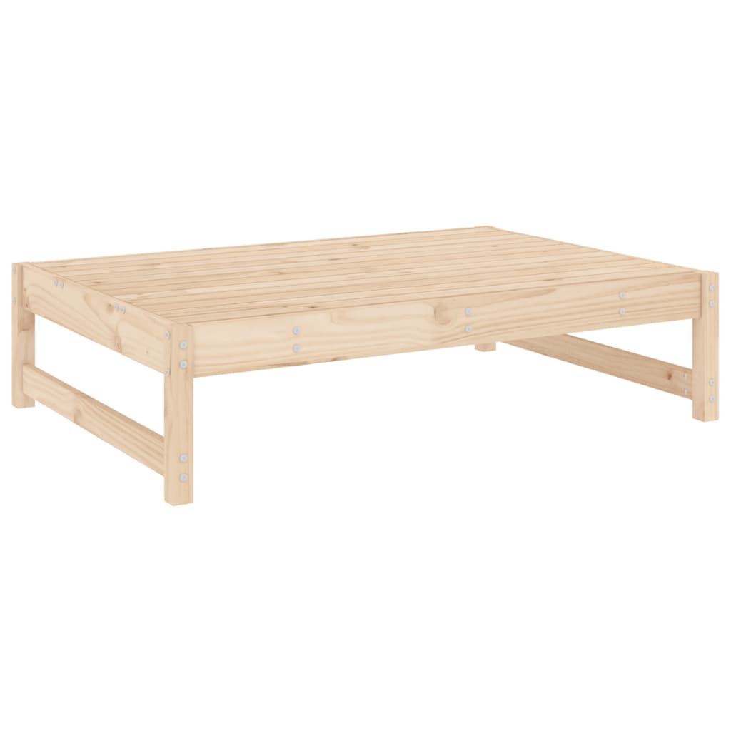 vidaXL Garden Footstool | Beige, Wood | Solid pinewood, Oxford fabric, PP cotton