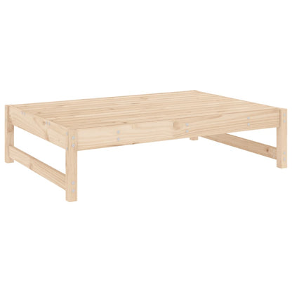 vidaXL Garden Footstool | Beige, Wood | Solid pinewood, Oxford fabric, PP cotton