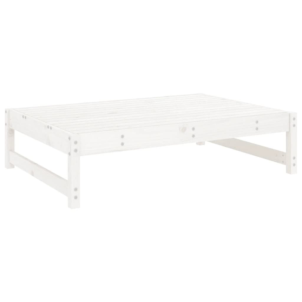 vidaXL Garden Footstool | White, Anthracite