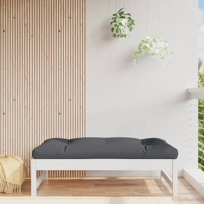 vidaXL Garden Footstool | White, Anthracite