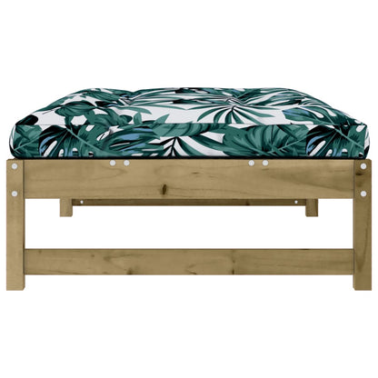 vidaXL Garden Footstool | Brown | Impregnated pine wood | 120x84x30 cm | Modular