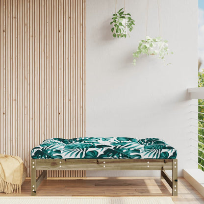 vidaXL Garden Footstool | Brown | Impregnated pine wood | 120x84x30 cm | Modular