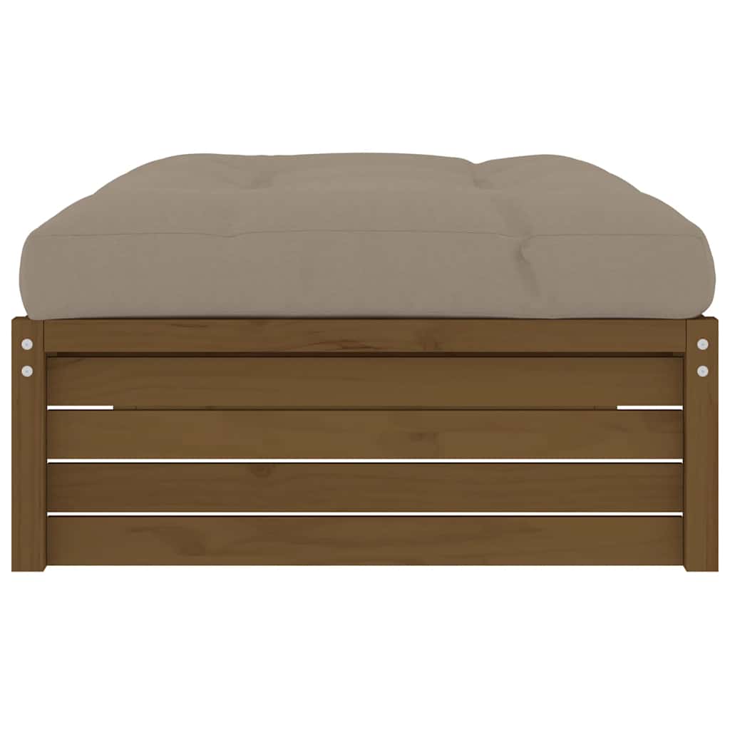 vidaXL Garden Footstool Honey Brown 120x80 cm Solid Wood Pine