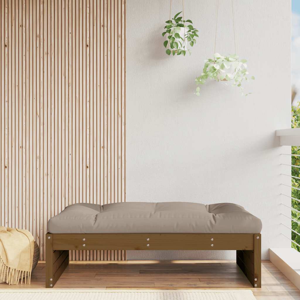 vidaXL Garden Footstool Honey Brown 120x80 cm Solid Wood Pine