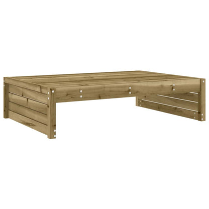 vidaXL Garden Footstool | Brown | Vacuum pressure treated pinewood | Large