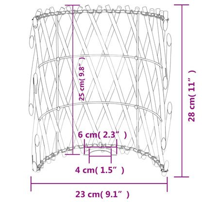 vidaXL Lamp Shade Ø23x28 cm Wicker