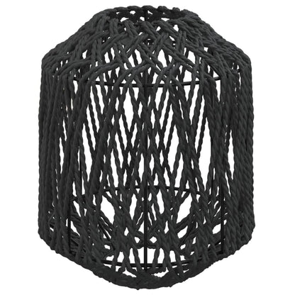 vidaXL Lamp Shade Black Ø23x28 cm Iron and Paper
