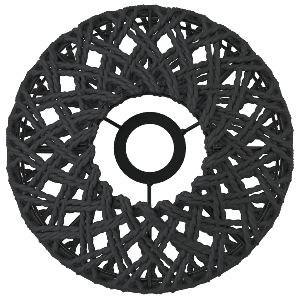 vidaXL Lamp Shade Black Ø23x28 cm Iron and Paper