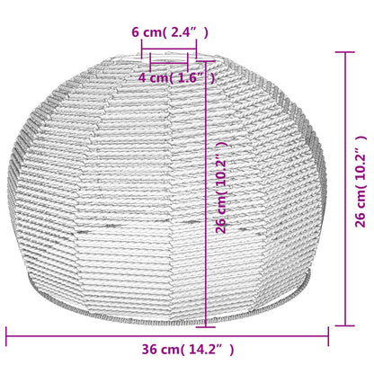vidaXL Ceiling Lamp Shade Ø36x26 cm Iron and Paper
