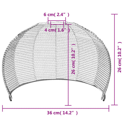 vidaXL Ceiling Lamp Shade Ø36x26 cm Iron and Paper