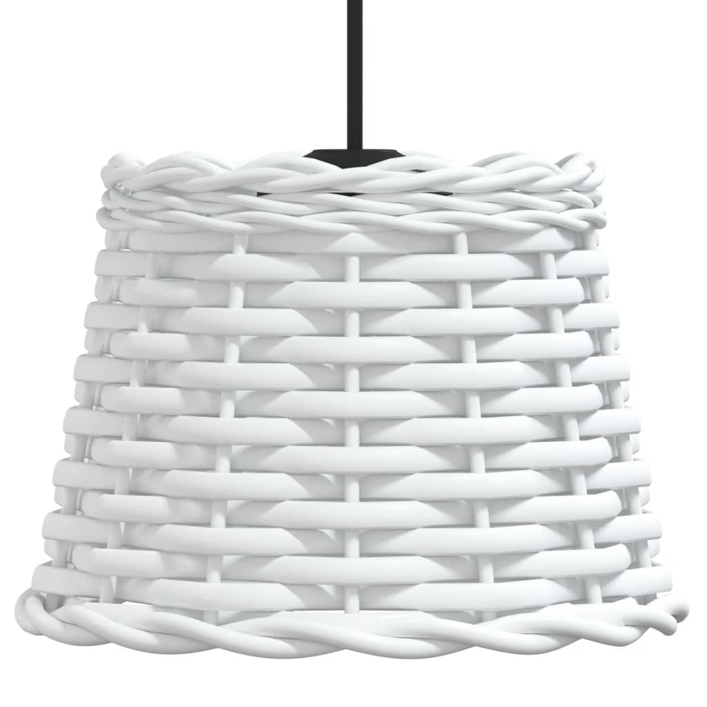 vidaXL Ceiling Lamp Shade White Ø20x15 cm Wicker