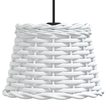 vidaXL Ceiling Lamp Shade White Ø20x15 cm Wicker