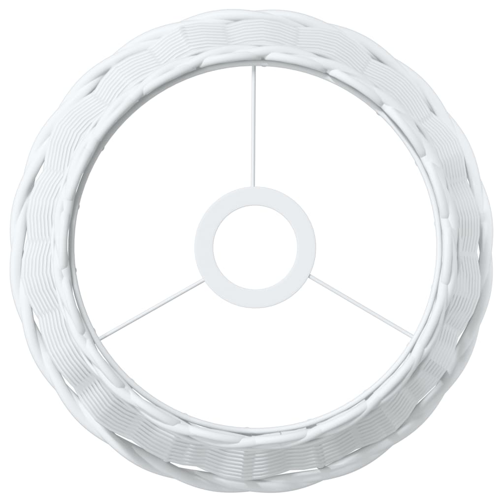 vidaXL Ceiling Lamp Shade White Ø25x17 cm Wicker