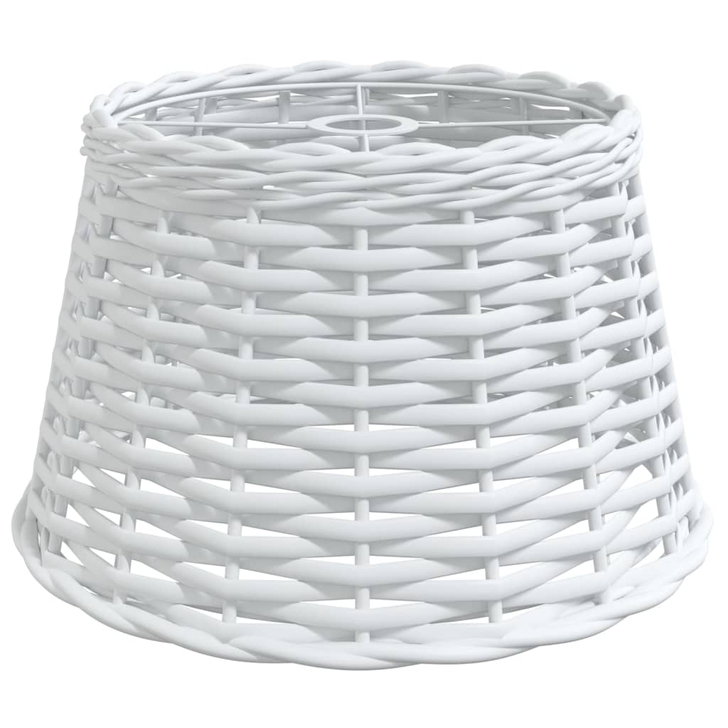 vidaXL Ceiling Lamp Shade White Ø38x23 cm Wicker