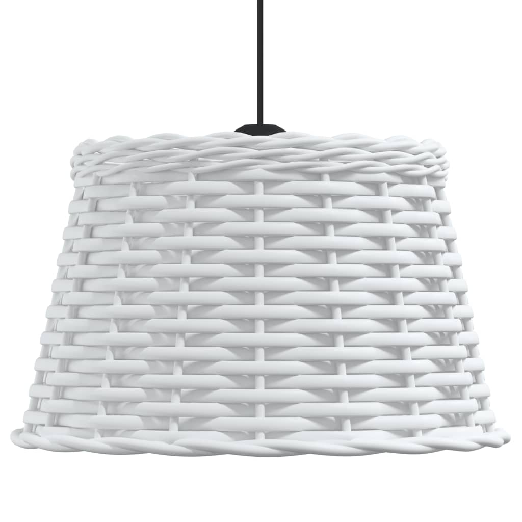 vidaXL Ceiling Lamp Shade White Ø38x23 cm Wicker