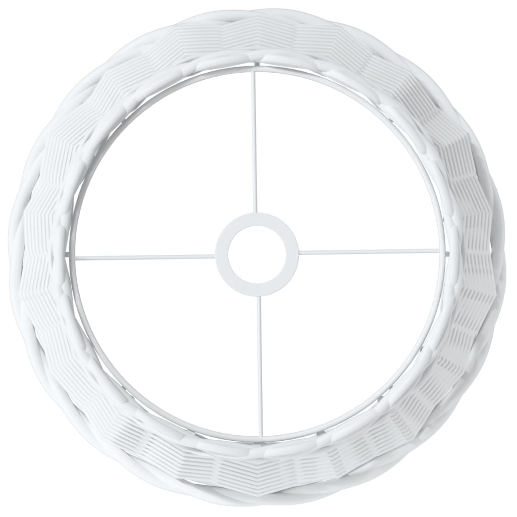 vidaXL Ceiling Lamp Shade White Ø38x23 cm Wicker