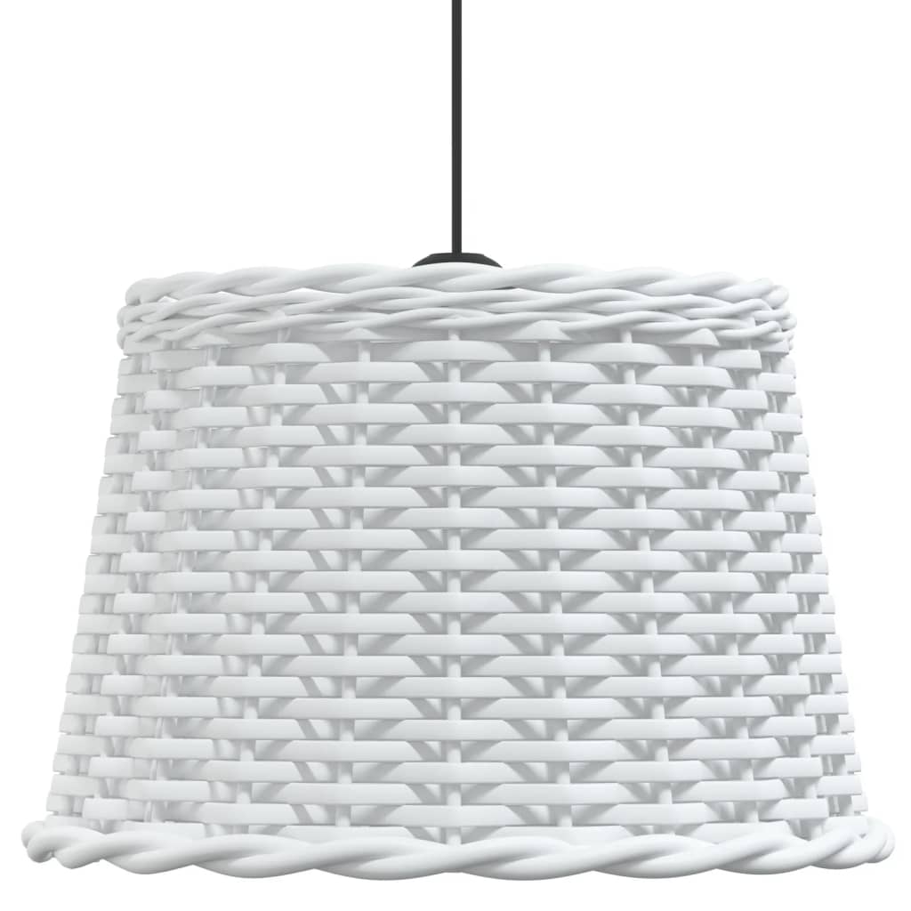 vidaXL Ceiling Lamp Shade White Ø40x26 cm Wicker