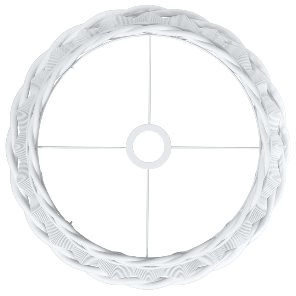 vidaXL Ceiling Lamp Shade White Ø40x26 cm Wicker