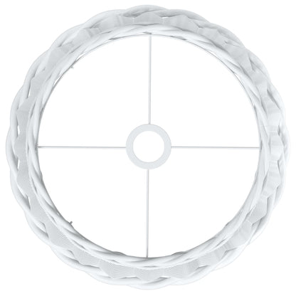 vidaXL Ceiling Lamp Shade White Ø40x26 cm Wicker
