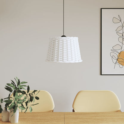 vidaXL Ceiling Lamp Shade White Ø40x26 cm Wicker
