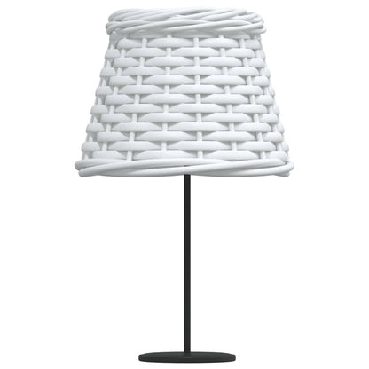 vidaXL Lamp Shade White Ø15x12 cm Wicker