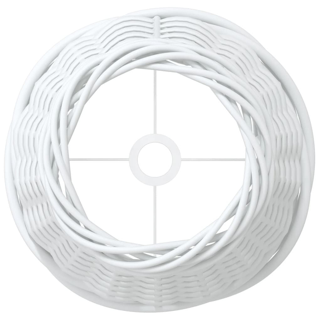 vidaXL Lamp Shade White Ø15x12 cm Wicker