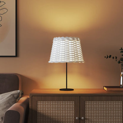 vidaXL Lamp Shade White Ø30x20 cm Wicker