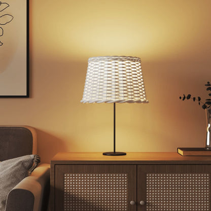vidaXL Lamp Shade White Ø40x26 cm Wicker