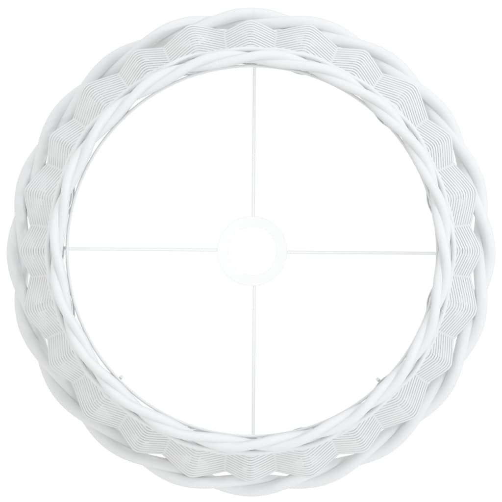 vidaXL Lamp Shade White Ø40x26 cm Wicker