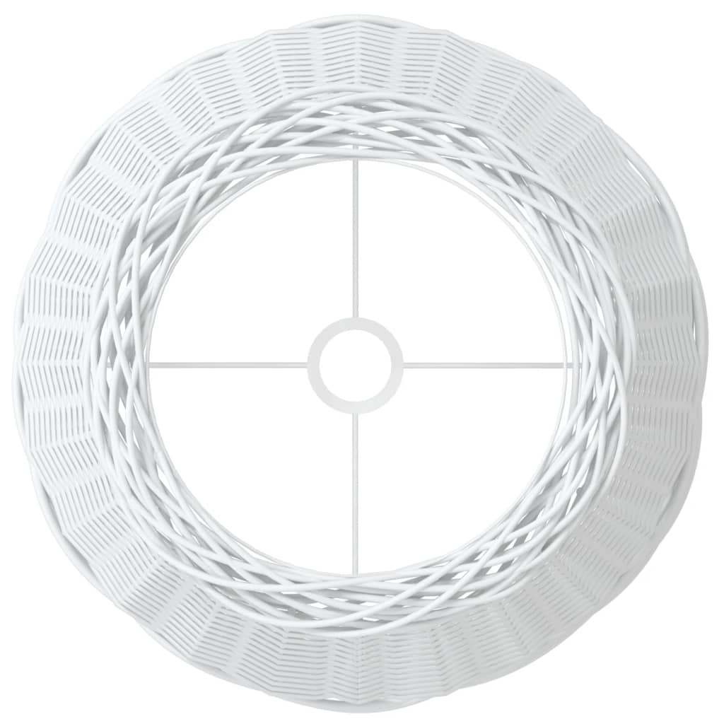 vidaXL Lamp Shade White Ø50x30 cm Wicker