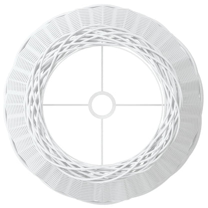vidaXL Lamp Shade White Ø50x30 cm Wicker
