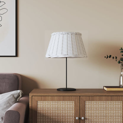 vidaXL Lamp Shade White Ø50x30 cm Wicker