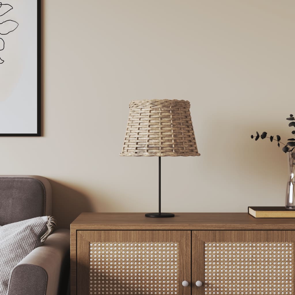 vidaXL Lamp Shade Brown Ø25x17 cm Wicker