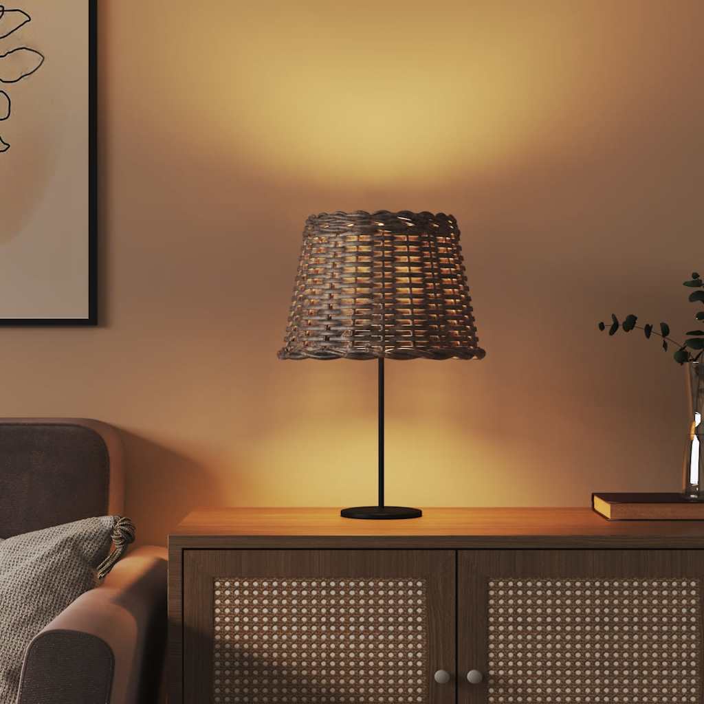 vidaXL Lamp Shade Brown Ø30x20 cm Wicker
