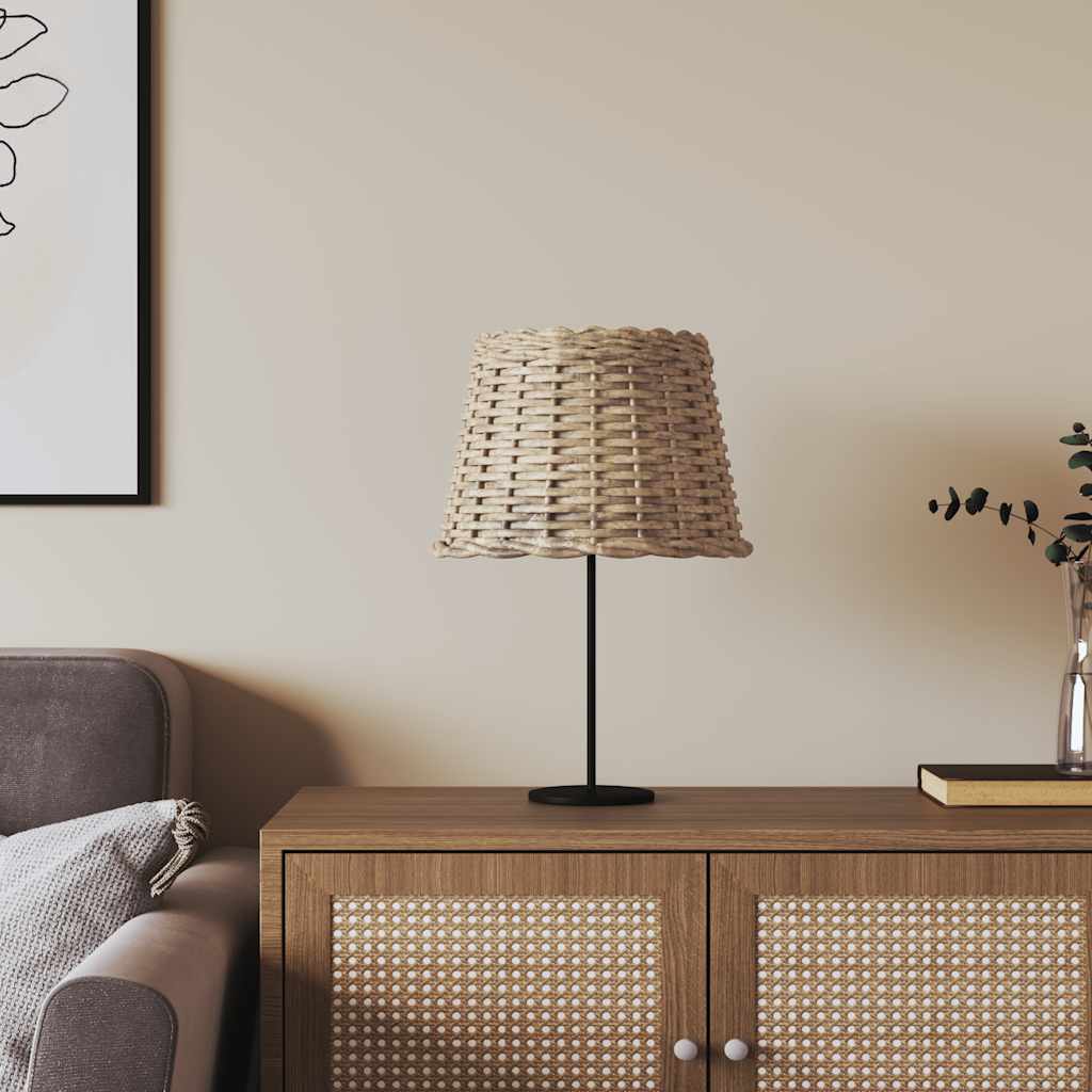 vidaXL Lamp Shade Brown Ø30x20 cm Wicker