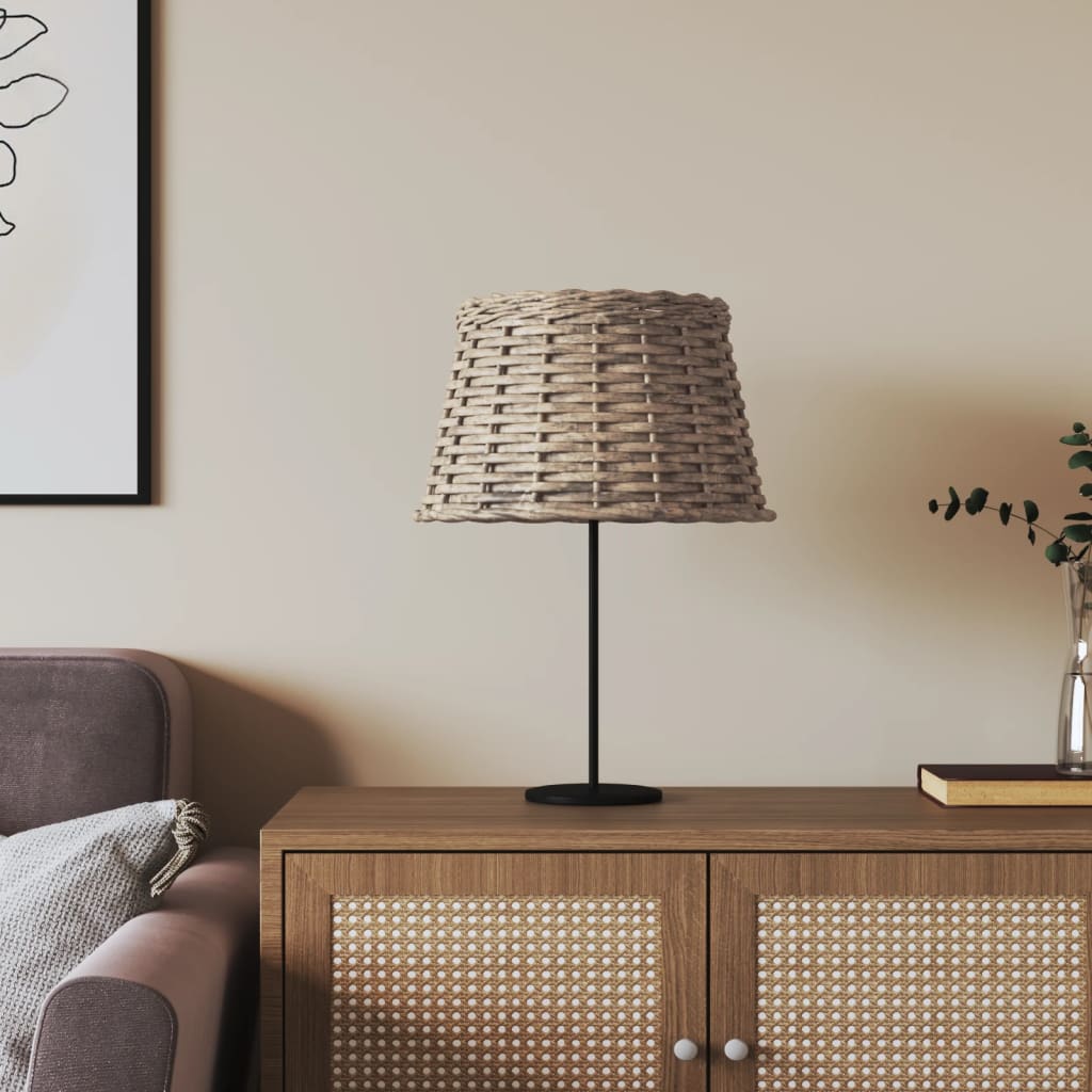 vidaXL Lamp Shade Brown Ø38x23 cm Wicker