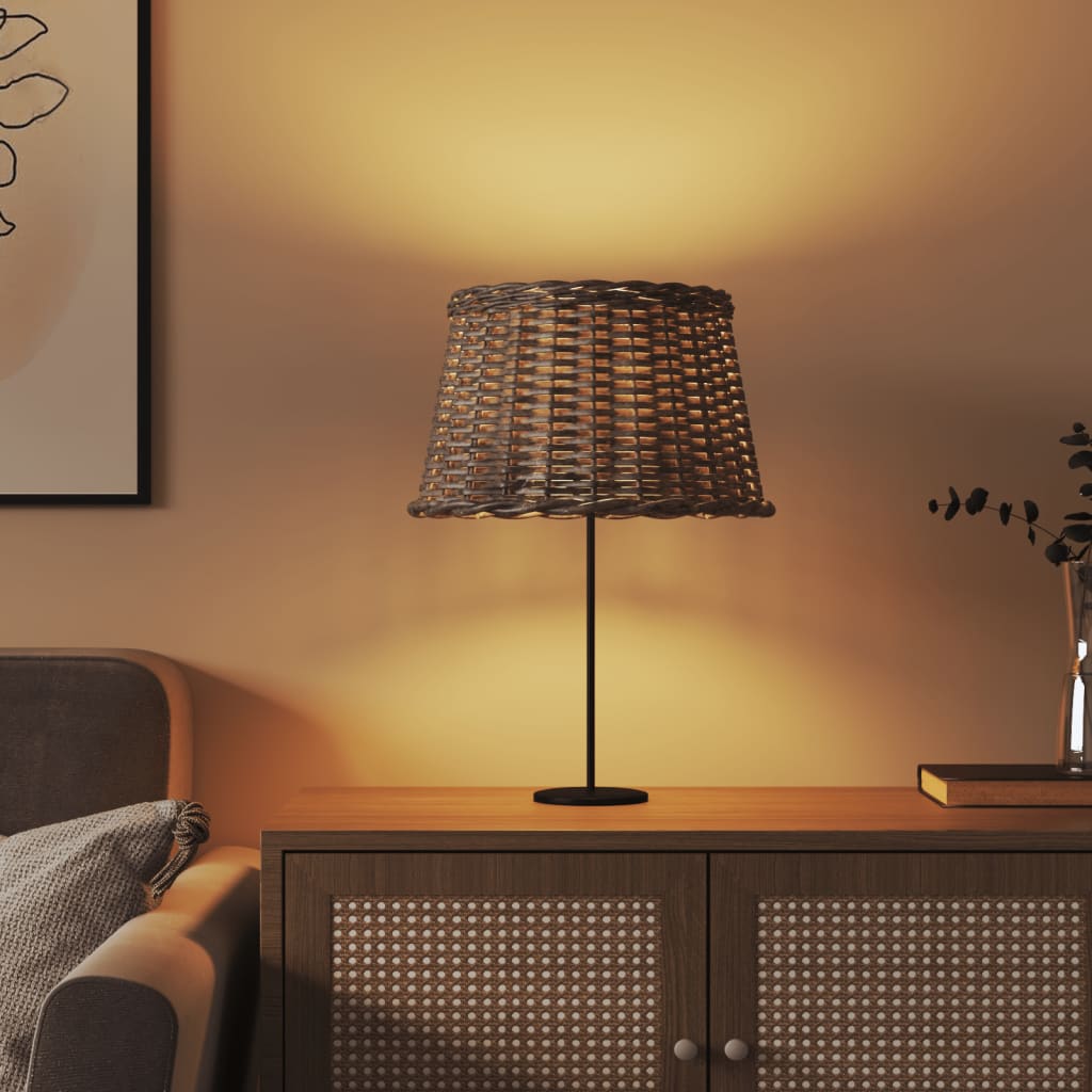 vidaXL Lamp Shade Brown Ø45x28 cm Wicker