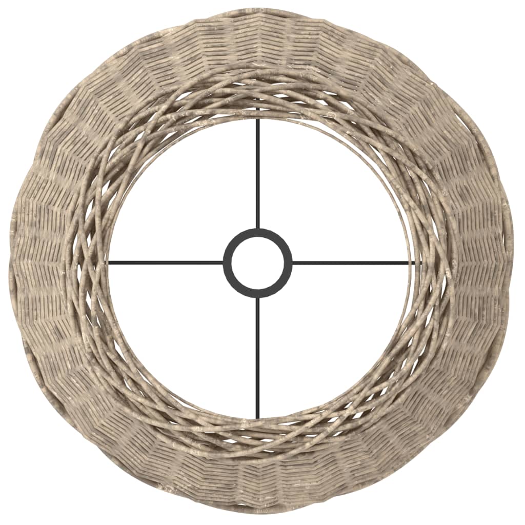 vidaXL Lamp Shade Brown Ø45x28 cm Wicker
