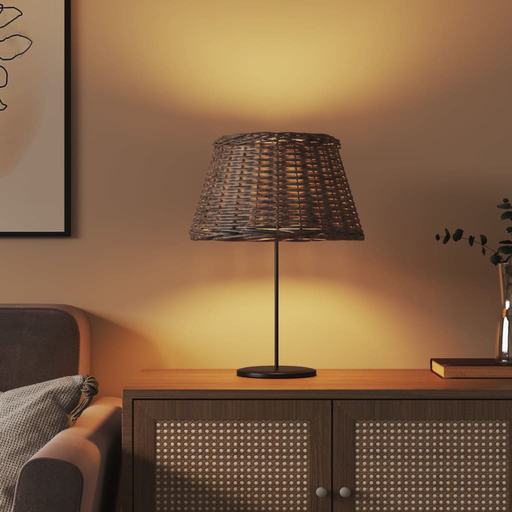 vidaXL Lamp Shade Brown Ø50x30 cm Wicker