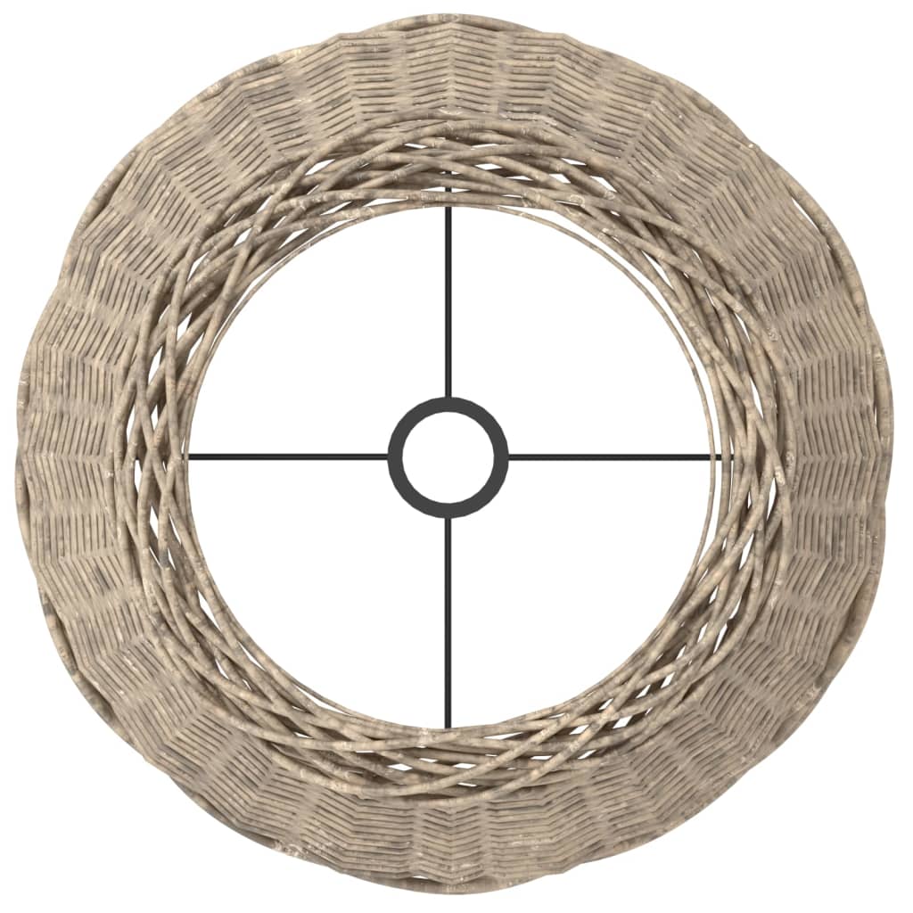 vidaXL Lamp Shade Brown Ø50x30 cm Wicker