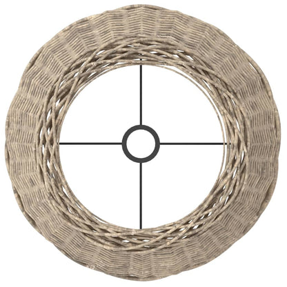 vidaXL Lamp Shade Brown Ø50x30 cm Wicker