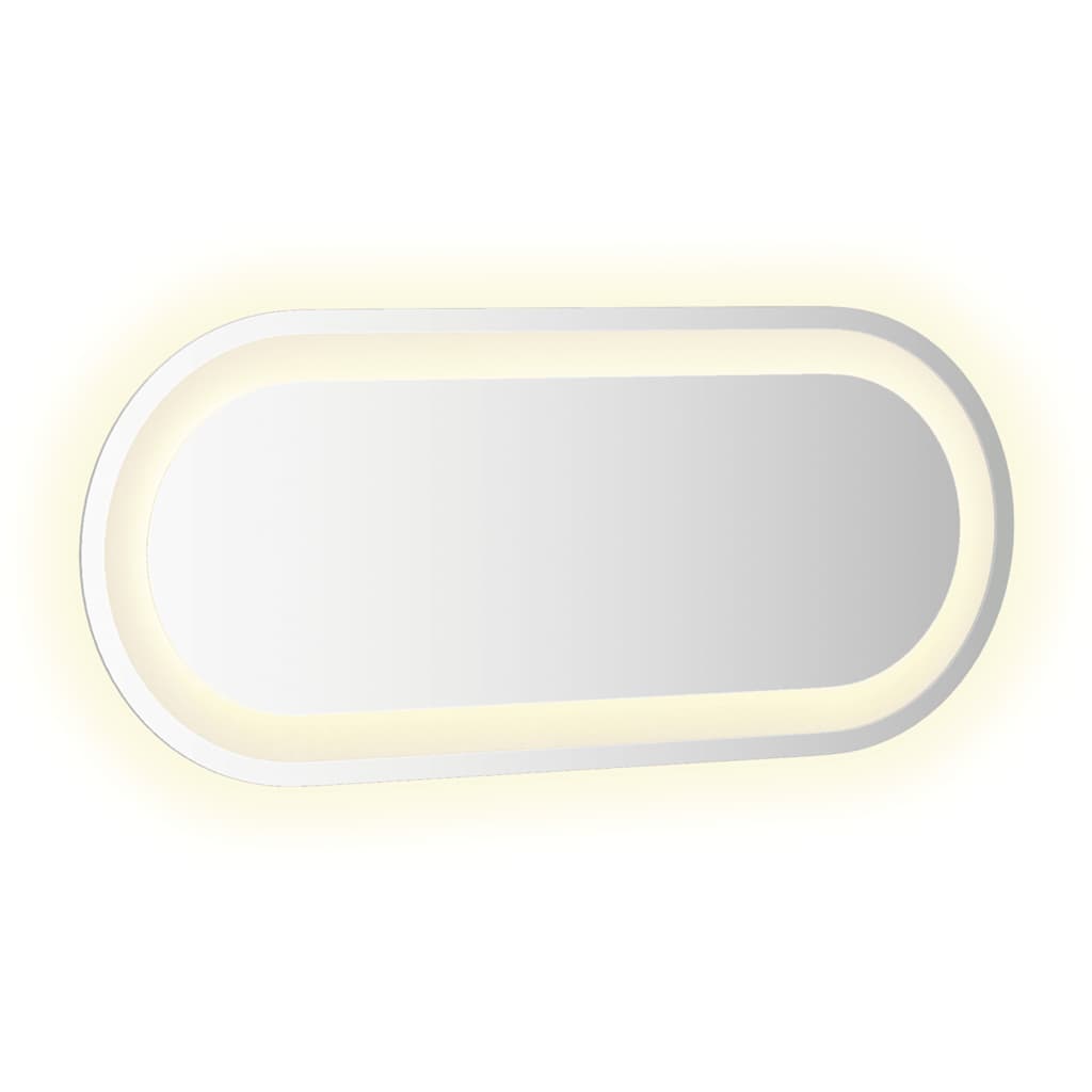 vidaXL LED Bathroom Mirror 60x25 cm Oval