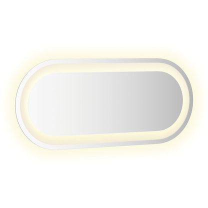 vidaXL LED Bathroom Mirror 60x25 cm Oval
