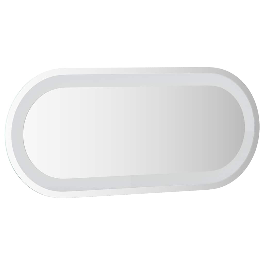 vidaXL LED Bathroom Mirror 70x30 cm Oval