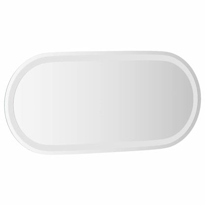 vidaXL LED Bathroom Mirror 80x35 cm Oval