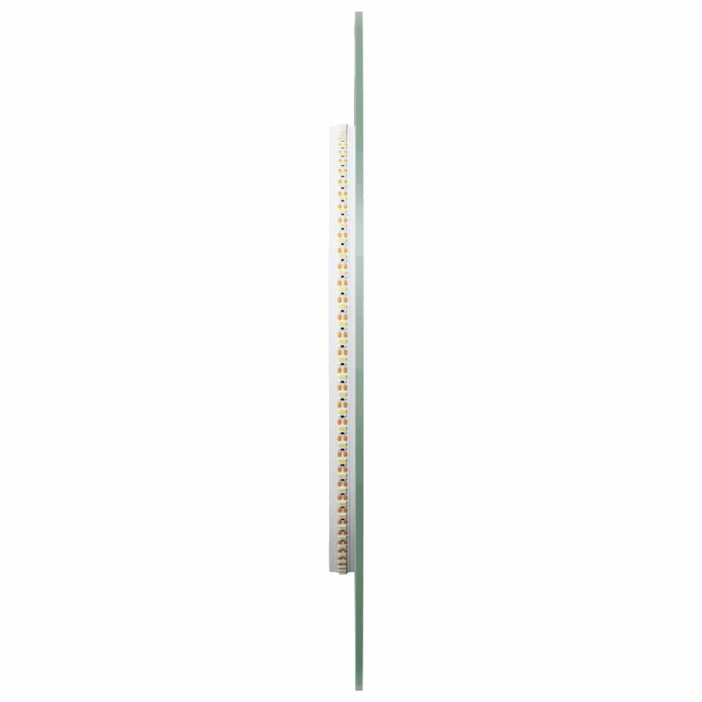 vidaXL LED Bathroom Mirror 80x35 cm Oval