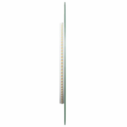 vidaXL LED Bathroom Mirror 80x35 cm Oval