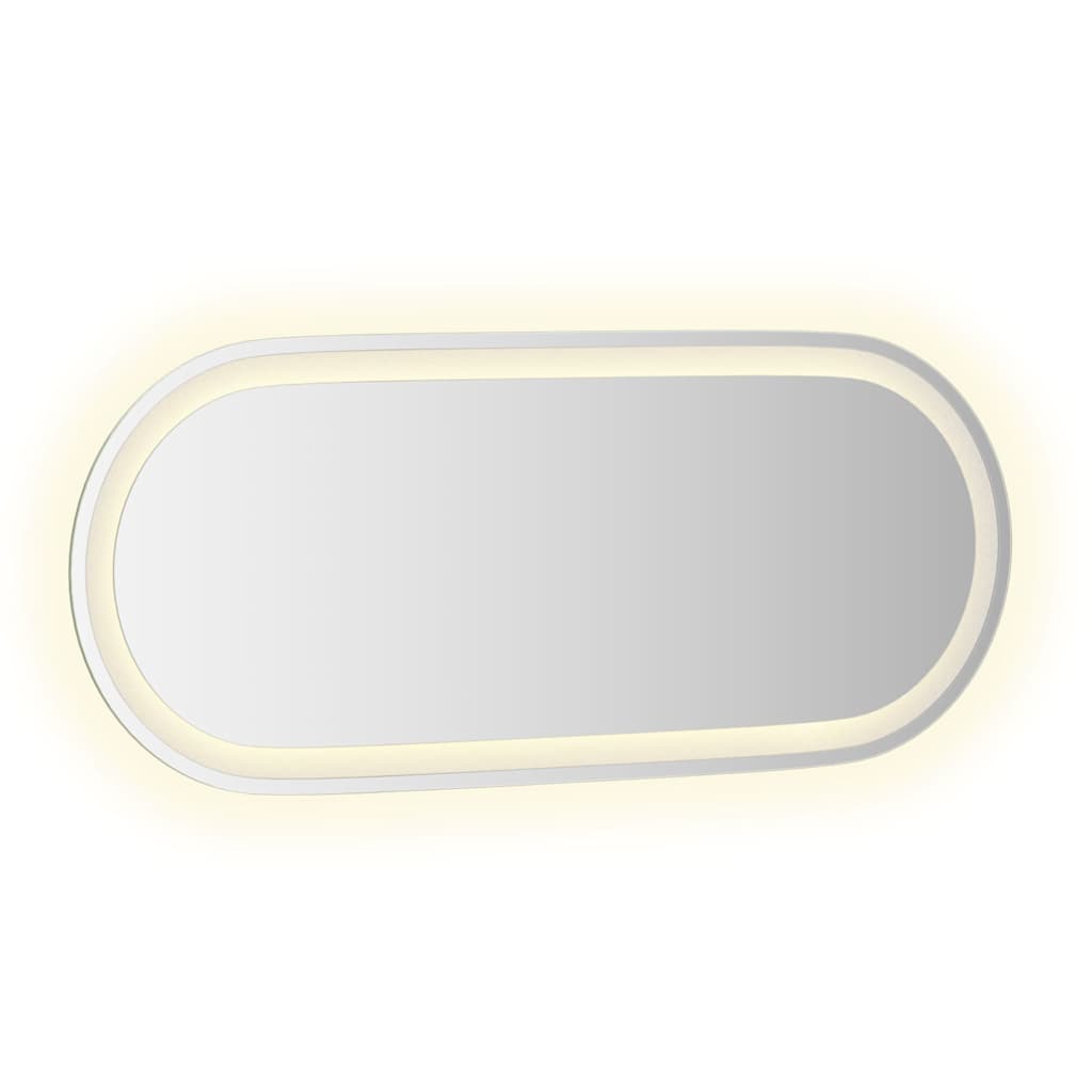 vidaXL LED Bathroom Mirror 90x40 cm Oval