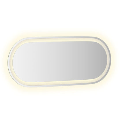 vidaXL LED Bathroom Mirror 90x40 cm Oval